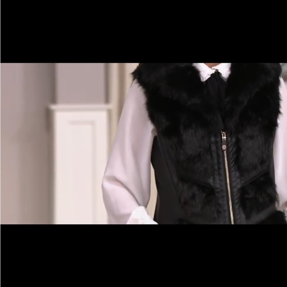 Dennis Basso Platinum Collection Chevron Faux Fur Vest on QVC - Picture 13 of 16